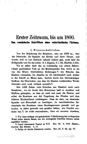 Cover for Geschichte des rumänischen schrifttums bis zur gegenwart.