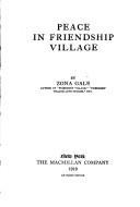Cover for Peace in Friendship Village