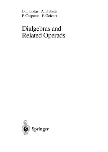Cover for Dialgebras and related operads