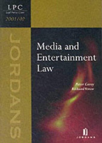 Cover for Media and Entertainment Law 2002 (Legal Practice Course Resource Books)