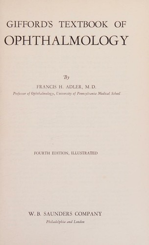 Cover for Gifford's Textbook of Ophthalmology