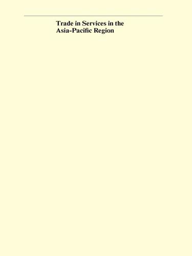 Cover for Trade in Services in the Asia-Pacific Region