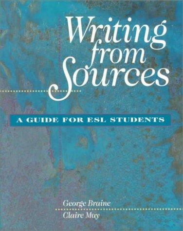 Cover for Writing from sources