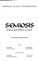 Cover for Semiosis, Semiotics and the History of Culture