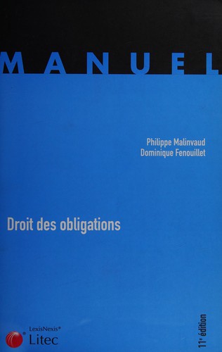 Cover for Droit des obligations