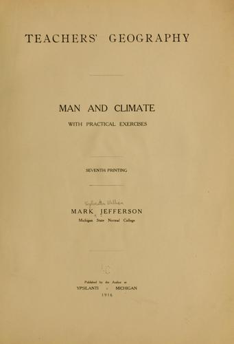 Cover for Teachers' geography