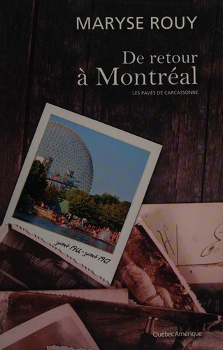 Cover for De retour à Montréal