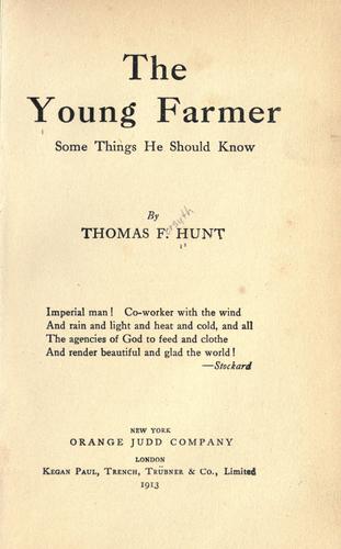 Cover for The young farmer