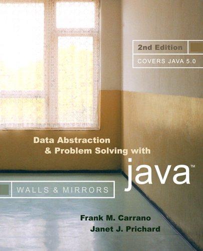 Cover for Data abstraction and problem solving with Java