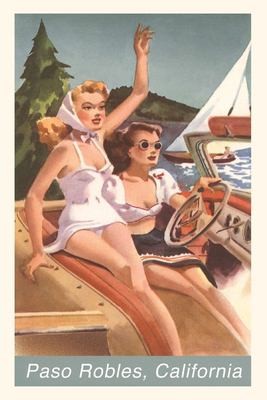 Cover for Vintage Journal Two Woman in Car Waving, Paso Robles