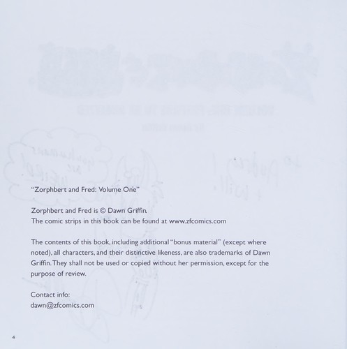 Cover for Zorphbert and Fred : Volume One