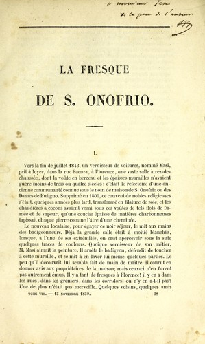 Cover for La fresque de S. Onofrio