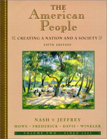 Cover for The American People, Volume II - Since 1865
