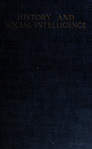 Cover for History and social intelligence