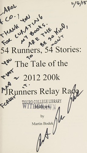 Cover for 54 runners, 54 stories