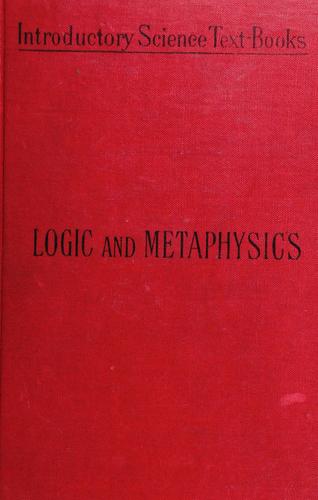 Cover for Outlines of logic and metaphysics