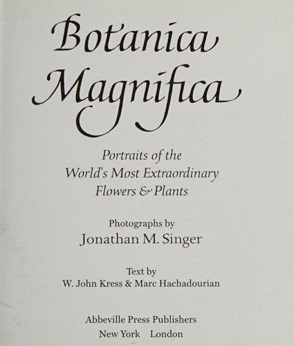 Cover for Botanica Magnifica