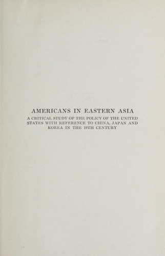 Cover for Americans in eastern Asia