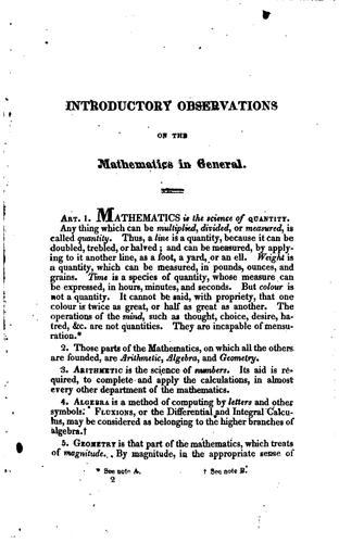 Cover for An Introduction to Algebra: Being the First Part of a Course of Mathematics ...