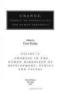 Cover for Change: Threat or Opportunity for Human Progress? 