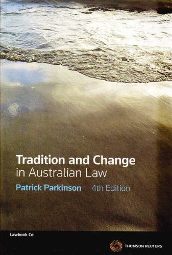 Cover for Tradition and change in Australian law