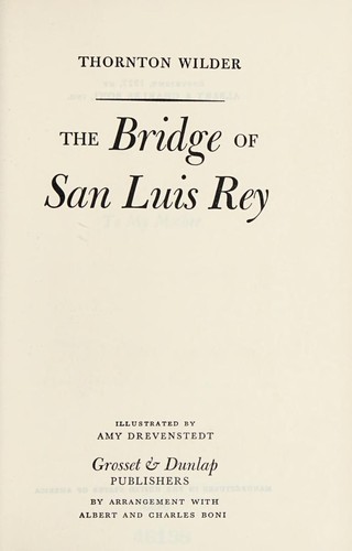 Cover for The bridge of San Luis Rey