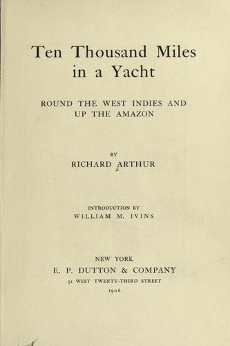 Cover for Ten thousand miles in a yacht round the West Indies and up the Amazon