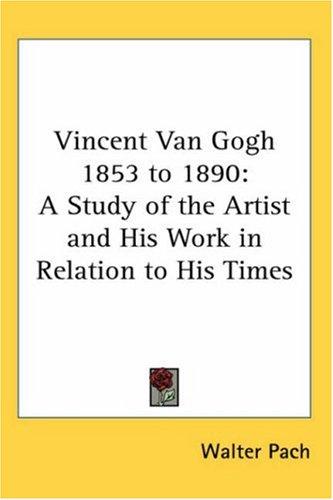 Cover for Vincent Van Gogh 1853 to 1890