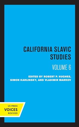 Cover for California Slavic Studies, Volume VI