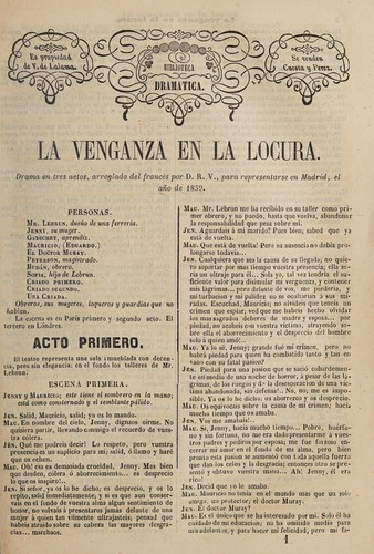 Cover for La venganza en la locura