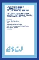 Cover for Law in religious communities in the Roman period