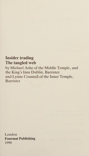 Cover for Insider trading