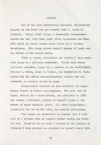 Cover for John A. Logan