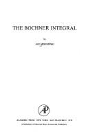 Cover for The Bochner integral