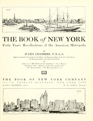 Cover for The book of New York