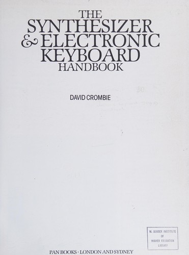 Cover for The synthesizer & electronic keyboard handbook.