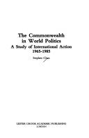 Cover for The Commonwealth in world politics