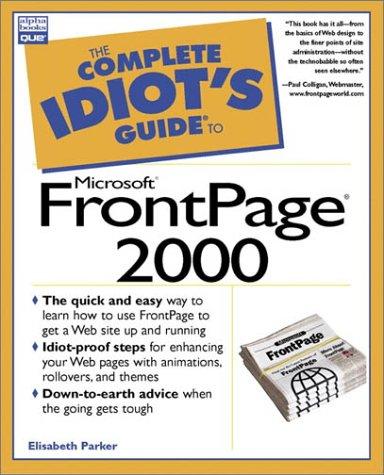 Cover for The complete idiot's guide to Microsoft FrontPage 2000