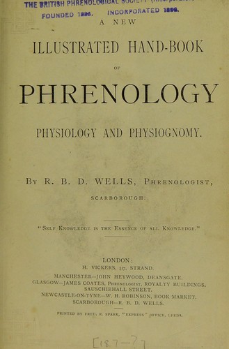 Cover for A new illustrated hand-book of phrenology, physiology and physiognomy
