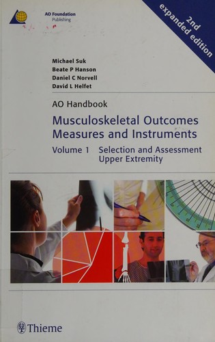 Cover for Musculoskeletal outcomes measures and instruments