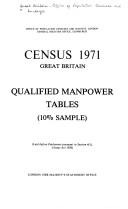 Cover for Census, 1971, Great Britain : qualified manpower tables (10% sample)