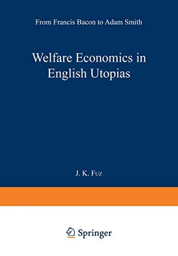 Cover for Welfare Economics in English Utopias