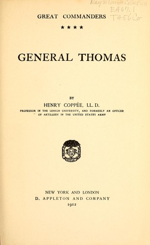Cover for General Thomas