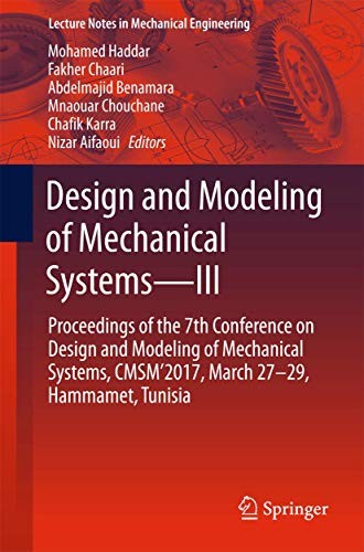 Cover for Design and Modeling of Mechanical Systems―III