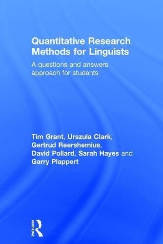 Cover for Quantitative Research Methods for Linguists