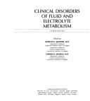 Cover for Clinical disorders of fluid and electrolyte metabolism
