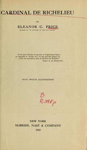 Cover for Cardinal de Richelieu