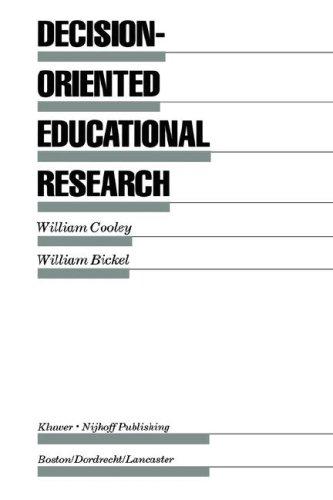 Cover for Decision-oriented educational research