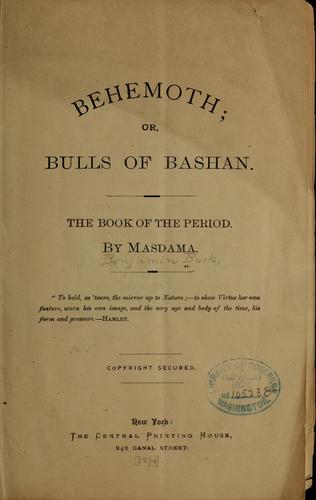 Cover for Behemoth