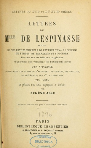 Cover for Lettres